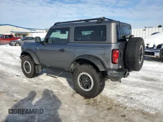 2024 Ford Bronco Black Diamond with VIN 1FMDE1AH3RLA71844, listed as a Copart auction lot 43228085 with 4,753 mi miles and Salvage title. Bid and sale history available at DreamBid. Image 2.