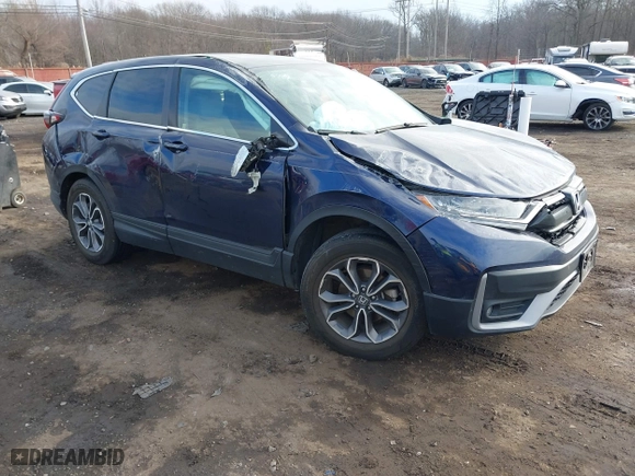 2022 Honda CR-V EX-L with VIN 5J6RW2H82NA011590, listed as a IAAI auction lot 41283171 with 1 mi miles. Bid and sale history available at carsss.com. Image 1.