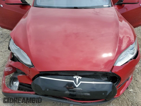 2016 Tesla Model S 90D with VIN 5YJSA1E42GF127593, listed as a Copart auction lot 52450495 with 144,151 mi miles and Salvage title. Bid and sale history available at DreamBid. Image 12.