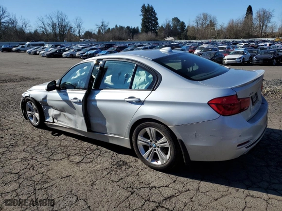 2016 BMW 3 Series 328i xDrive with VIN WBA8E3G5XGNU01458, listed as a Copart auction lot 44866565 with 61,786 mi miles and Salvage Title. Bid and sale history available at carsss.com. Image 2.