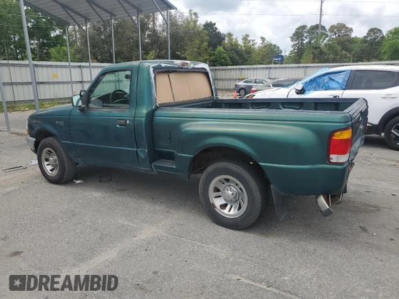 1999 Ford Ranger XL with VIN 1FTYR10C4XTA40745, listed as a Copart auction lot 52181525 with 185,096 mi miles and Salvage Title. Bid and sale history available at carsss.com. Image 2.
