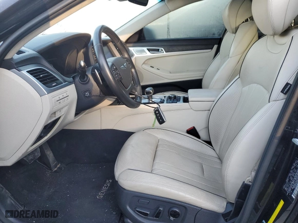 2018 Genesis G80 5.0L Ultimate with VIN KMHGN4JF4JU239874, listed as a Copart auction lot 77763484 with 158,282 mi miles and Clean Title. Bid and sale history available at carsss.com. Image 7.