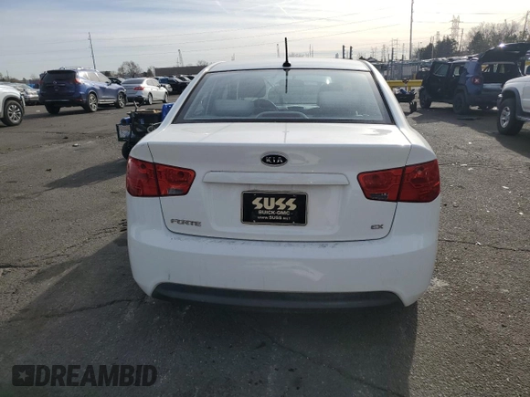 2010 Kia Forte EX with VIN KNAFU4A25A5067989, listed as a Copart auction lot 49691175 with 126,324 mi miles and Salvage Title. Bid and sale history available at carsss.com. Image 6.