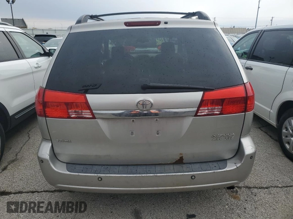 2004 Toyota Sienna XLE with VIN 5TDBA22C04S001029, listed as a Copart auction lot 48892065 with 149,968 mi miles and Salvage Title. Bid and sale history available at carsss.com. Image 6.