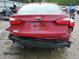 2016 Kia Forte LX with VIN KNAFX4A63G5593749, listed as a Copart auction lot 52703025 with 67,779 mi miles and Salvage Title. Bid and sale history available at carsss.com. Image 6.