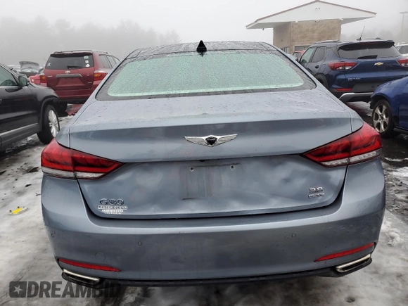 2017 Genesis G80 3.8L with VIN KMHGN4JE5HU199290, listed as a Copart auction lot 45320385 with 24,571 mi miles and Salvage Title. Bid and sale history available at DreamBid. Image 6.