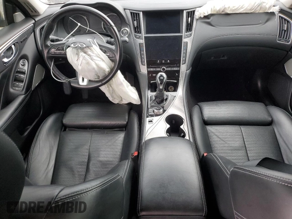 2020 Infiniti Q50 3.0t SPORT with VIN JN1EV7AP7LM205102, listed as a Copart auction lot 43652135 with 68,075 mi miles and Salvage Title. Bid and sale history available at carsss.com. Image 8.