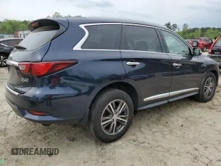 2018 Infiniti QX60 with VIN 5N1DL0MM2JC514305, listed as a Copart auction lot 52898375 with 87,131 mi miles and Salvage Title. Bid and sale history available at DreamBid. Image 3.
