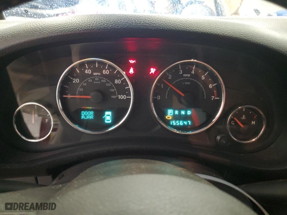 2012 Jeep Wrangler Unlimited Sport with VIN 1C4BJWDG2CL141879, listed as a Copart auction lot 73211924 with 155,647 mi miles and Non Repairable. Bid and sale history available at carsss.com. Image 9.