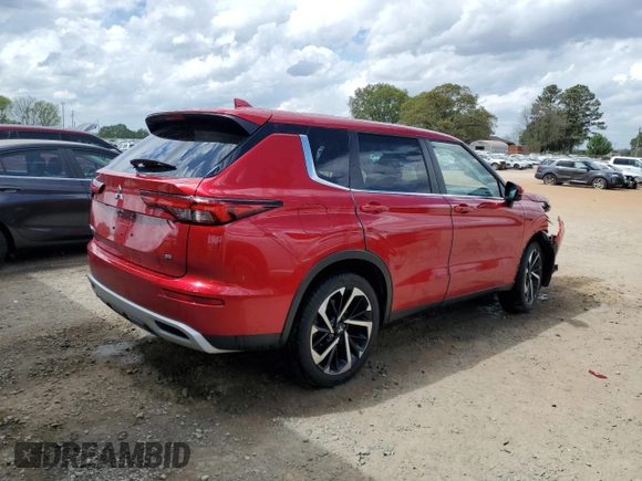2023 Mitsubishi Outlander SE z VIN JA4J3UA84PZ033266, wystawiony jako Copart lot #52036295 z przebiegiem 17 793 mil mil oraz Szkoda całkowita • Salvage title. Historia ofert i sprzedaży dostępna na DreamBid. Obrazek 3.