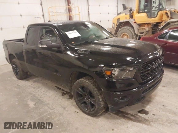 2022 Ram 1500 Big Horn with VIN 1C6SRFBT2NN134857, listed as a IAAI auction lot 41865906 with 82,496 mi miles and . Bid and sale history available at DreamBid. Image 1.