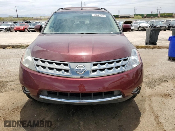 2007 Nissan Murano S z VIN JN8AZ08T67W507215, wystawiony jako Copart lot #56921305 z przebiegiem 101 726 mil mil oraz Czysty tytuł • Clean title. Historia ofert i sprzedaży dostępna na DreamBid. Obrazek 5.