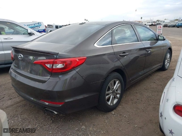 2017 Hyundai Sonata SE with VIN 5NPE24AF0HH457481, listed as a IAAI auction lot 41742853 with 107,932 mi miles. Bid and sale history available at carsss.com. Image 4.