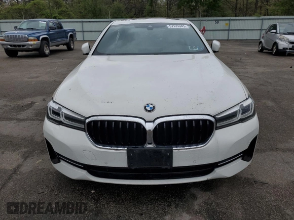 2021 BMW 5 Series 530i xDrive with VIN WBA13BJ07MCF93964, listed as a Copart auction lot 57125345 with 59,216 mi miles and Salvage title. Bid and sale history available at DreamBid. Image 5.