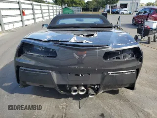 2017 Chevrolet Corvette Z51 2LT with VIN 1G1YK3D78H5111117, listed as a Copart auction lot 83783744 with 0 mi miles and Salvage Title. Bid and sale history available at carsss.com. Image 6.