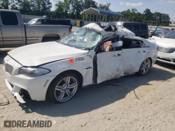2012 BMW 5 Series 550i with VIN WBAFR9C52CDV59376, listed as a Copart auction lot 61603694 with Not Provided miles and Salvage Title. Bid and sale history available at carsss.com. Image 1.