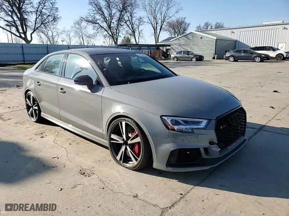 2019 Audi RS 3 with VIN WUABWGFF5KA906737, listed as a Copart auction lot 41534155 with 22784 miles and Salvage Title. Bid and sale history available at carsss.com. Image 14.