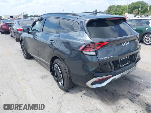 2024 Kia Sportage SX-Prestige with VIN 5XYK53DF6RG228361, listed as a IAAI auction lot 42102412 with 14,496 mi miles and . Bid and sale history available at DreamBid. Image 3.