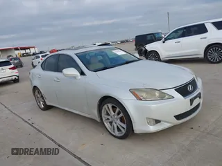 2006 Lexus IS 250 Manual with VIN JTHBK262265005007, listed as a IAAI auction lot 41583836 with 1 mi miles. Bid and sale history available at carsss.com. Image 1.
