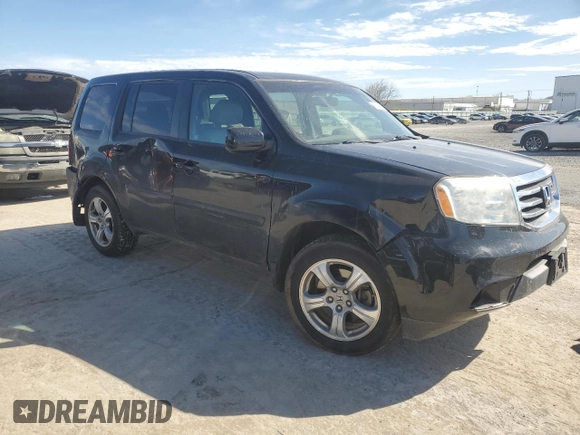 2012 Honda Pilot EX-L with VIN 5FNYF4H52CB083641, listed as a Copart auction lot 46923865 with 105,120 mi miles and Salvage Title. Bid and sale history available at DreamBid. Image 4.