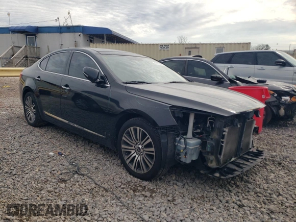 2014 Kia Cadenza Premium with VIN KNALN4D74E5138581, listed as a Copart auction lot 43277225 with 64,454 mi miles and Salvage Title. Bid and sale history available at carsss.com. Image 4.