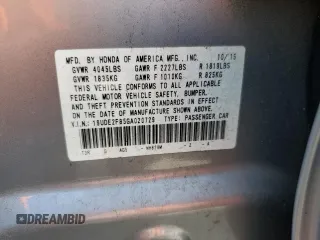 2016 Acura ILX Premium with VIN 19UDE2F85GA020729, listed as a Copart auction lot 59272325 with 173,091 mi miles and Salvage title. Bid and sale history available at DreamBid. Image 12.