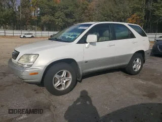 2001 Lexus RX 300 with VIN JTJGF10UX10093095, listed as a Copart auction lot 79844804 with 159,540 mi miles and Salvage Title. Bid and sale history available at carsss.com. Image 1.