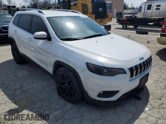 2019 Jeep Cherokee Latitude with VIN 1C4PJLCB8KD266968, listed as a Copart auction lot 48789524 with 85,341 mi miles and Salvage Title. Bid and sale history available at DreamBid. Image 4.