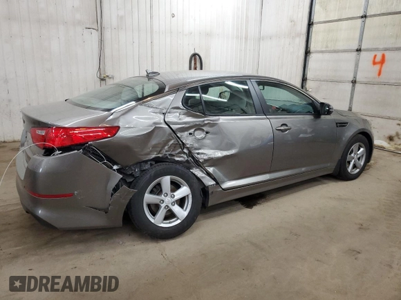 2015 Kia Optima LX with VIN 5XXGM4A78FG414351, listed as a Copart auction lot 52863865 with 104,518 mi miles and Salvage Title. Bid and sale history available at carsss.com. Image 3.
