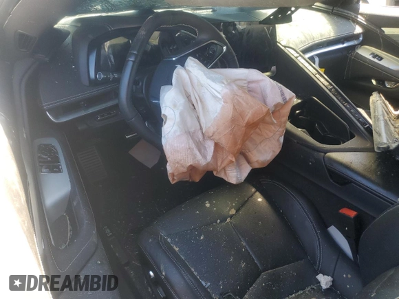 2023 Chevrolet Corvette 2LT with VIN 1G1YB2D4XP5132792, listed as a Copart auction lot 57857715 with Not provided miles and Salvage title. Bid and sale history available at DreamBid. Image 8.