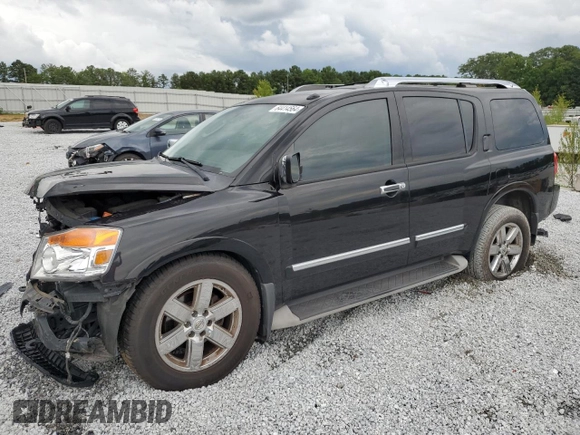 2012 Nissan Armada Platinum z VIN 5N1AA0NC4CN613049, wystawiony jako Copart lot #64414564 z przebiegiem 143 009 mil mil oraz Szkoda całkowita • Salvage title. Historia ofert i sprzedaży dostępna na DreamBid. Obrazek 1.