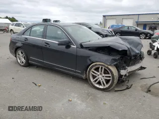 2012 Mercedes-Benz C 300 Sport with VIN WDDGF8BBXCR193158, listed as a Copart auction lot 57283155 with 108,486 mi miles and Salvage title. Bid and sale history available at DreamBid. Image 4.