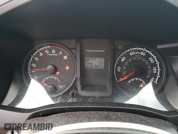 2016 Toyota Tacoma SR z VIN 5TFRX5GN1GX052885, wystawiony jako Copart lot #55335275 z przebiegiem 157 087 mil mil oraz Szkoda całkowita • Salvage title. Historia ofert i sprzedaży dostępna na DreamBid. Obrazek 9.