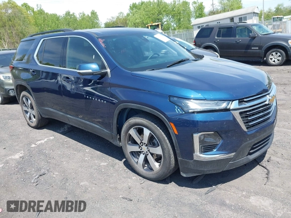 2023 Chevrolet Traverse LT z VIN 1GNEVHKWXPJ264538, wystawiony jako IAAI lot #42252033 z przebiegiem 25 321 mil mil oraz . Historia ofert i sprzedaży dostępna na DreamBid. Obrazek 1.