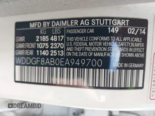 2014 Mercedes-Benz C 300 Sport z VIN WDDGF8AB0EA949700, wystawiony jako IAAI lot #42384242 z przebiegiem 136 445 mil mil oraz . Historia ofert i sprzedaży dostępna na DreamBid. Obrazek 9.