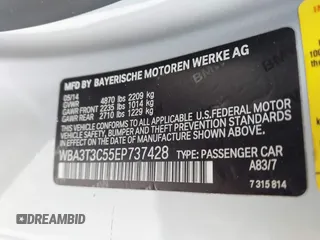 2014 BMW 4 Series 435i z VIN WBA3T3C55EP737428, wystawiony jako IAAI lot #41347382 z przebiegiem 129 513 mil mil oraz . Historia ofert i sprzedaży dostępna na DreamBid. Obrazek 9.