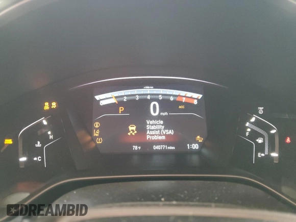 2017 Honda CR-V EX-L with VIN 2HKRW1H81HH509356, listed as a Copart auction lot 49499675 with 40,771 mi miles and Salvage Title. Bid and sale history available at carsss.com. Image 9.