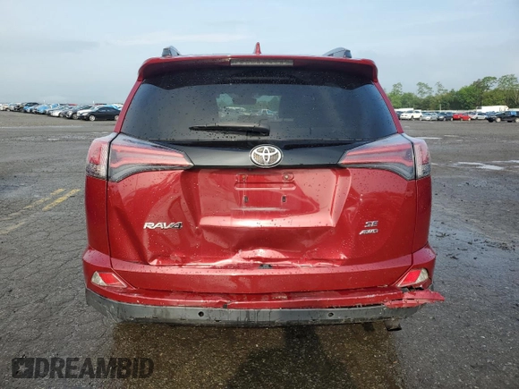 2018 Toyota RAV4 SE with VIN 2T3JFREV9JW846507, listed as a Copart auction lot 59038805 with Not provided miles and Salvage title. Bid and sale history available at DreamBid. Image 6.