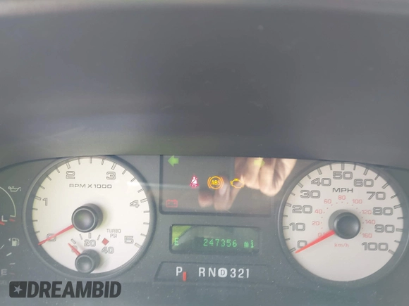2005 Ford F-250 XL with VIN 1FTSW21P65EC14032, listed as a IAAI auction lot 42496467 with 247,356 mi miles and . Bid and sale history available at DreamBid. Image 7.