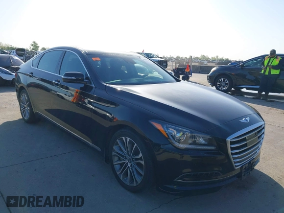 2015 Hyundai Genesis 3.8L with VIN KMHGN4JEXFU035238, listed as a IAAI auction lot 42007463 with 96,557 mi miles and . Bid and sale history available at DreamBid. Image 1.