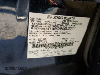 2008 Ford Taurus Limited with VIN 1FAHP25W98G182393, listed as a Copart auction lot 75117004 with 178,781 mi miles and Clean Title. Bid and sale history available at carsss.com. Image 12.