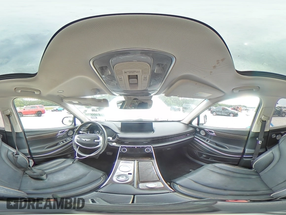 2021 Genesis GV80 with VIN KMUHBDSB2MU038652, listed as a Copart auction lot 61668755 with Not provided miles and Salvage title. Bid and sale history available at DreamBid. Image 16.