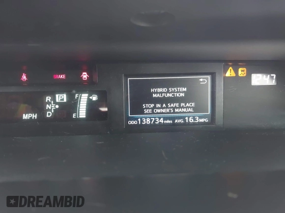2017 Toyota Prius Two z VIN JTDZN3EU3HJ058034, wystawiony jako IAAI lot #42183180 z przebiegiem 138 734 mil mil oraz . Historia ofert i sprzedaży dostępna na DreamBid. Obrazek 7.