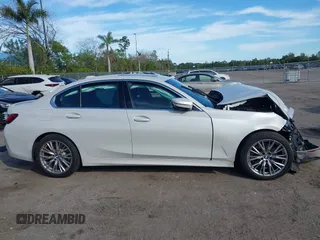 2024 BMW 3 Series 330i with VIN 3MW69FF07R8E63764, listed as a IAAI auction lot 41428605 with 5,355 mi miles. Bid and sale history available at carsss.com. Image 13.