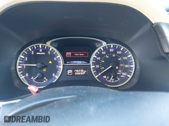 2017 Infiniti QX60 with VIN 5N1DL0MN6HC520790, listed as a IAAI auction lot 41475529 with 146,236 mi miles and . Bid and sale history available at carsss.com. Image 7.