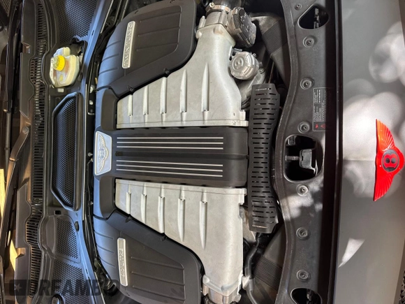 2012 Bentley Continental GT with VIN SCBFR7ZA5CC074525, listed as a Copart auction lot 42149355 with 97,755 mi miles and Salvage Title. Bid and sale history available at DreamBid. Image 7.