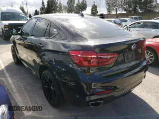 2018 BMW X6 xDrive35i with VIN 5UXKU2C58J0X51623, listed as a Copart auction lot 42808013 with 52,708 mi miles. Bid and sale history available at carsss.com. Image 2.