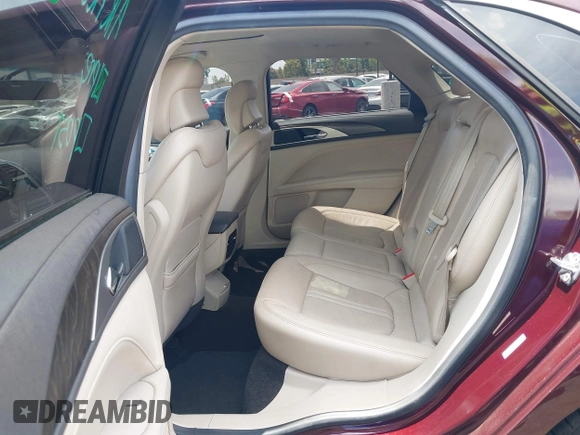 2017 Lincoln MKZ Reserve with VIN 3LN6L5E93HR619155, listed as a IAAI auction lot 42588411 with 60,140 mi miles and . Bid and sale history available at DreamBid. Image 8.