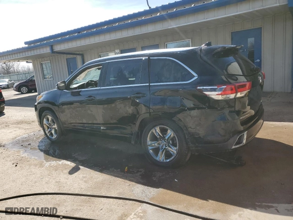 2017 Toyota Highlander Limited with VIN 5TDDZRFH3HS371946, listed as a Copart auction lot 51742485 with 105,389 mi miles and Salvage Title. Bid and sale history available at carsss.com. Image 2.