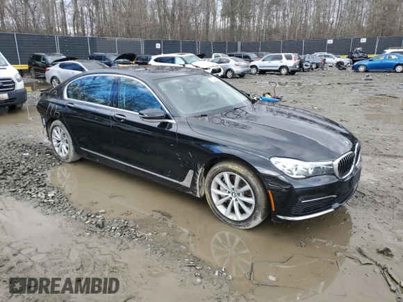 2019 BMW 7 Series 740i xDrive with VIN WBA7E4C51KGV70367, listed as a Copart auction lot 37604423 with 19,447 mi miles. Bid and sale history available at carsss.com. Image 4.